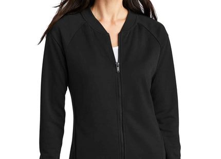 Mercer+Mettle Women's DoubleKnit Bomber MM3001 Deep Black