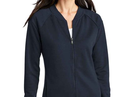 Mercer+Mettle Women's DoubleKnit Bomber MM3001 Night Navy