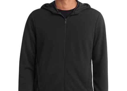 Mercer+Mettle DoubleKnit FullZip Hoodie MM3002 Deep Black