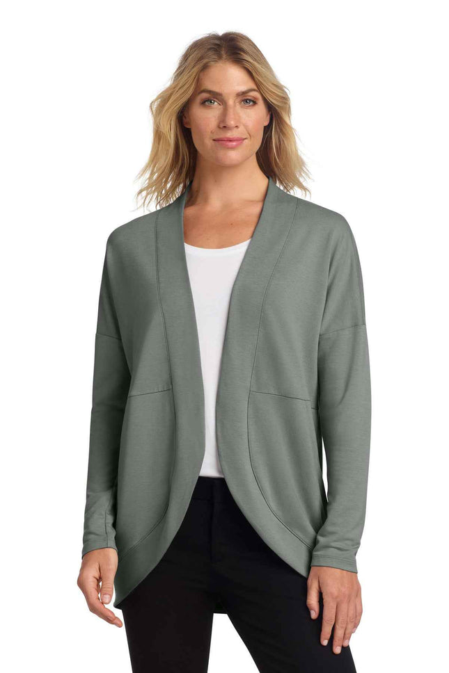 Mercer+Mettle Women's Stretch OpenFront Cardigan MM3015 Gusty Grey