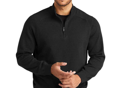 Mercer+Mettle 1/4Zip Sweater MM3020 Deep Black