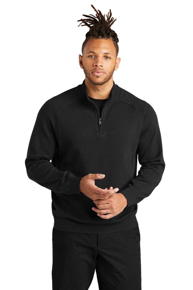 Mercer+Mettle 1/4Zip Sweater MM3020 Deep Black