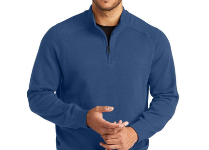 Mercer+Mettle 1/4Zip Sweater MM3020 Insignia Blue
