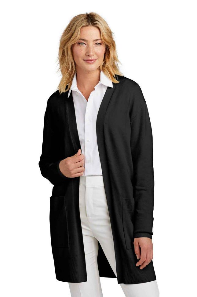 Mercer+Mettle Women's OpenFront Cardigan Sweater MM3023 Deep Black