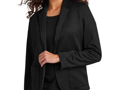 Mercer+Mettle Women's Relaxed Knit Blazer MM3031 Deep Black