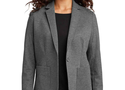 Mercer+Mettle Women's Relaxed Knit Blazer MM3031 Storm Grey Heather