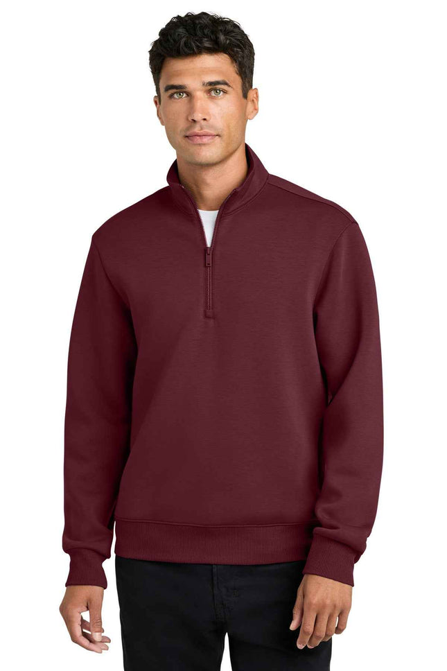 Mercer+Mettle Soft Spacer 1/4Zip MM3100 Burgundy