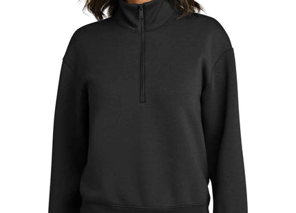 Mercer+Mettle Women's Soft Spacer 1/4Zip MM3101 Deep Black