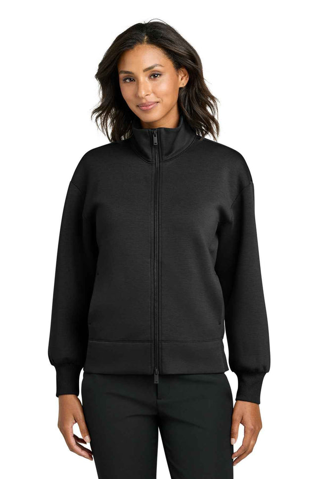 Mercer+Mettle Women's Soft Spacer FullZip MM3103 Deep Black