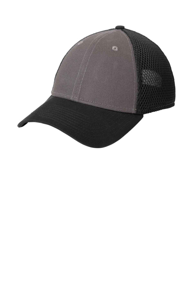 New Era Snapback Contrast Front Mesh Cap NE204 Charcoal Black OSFA