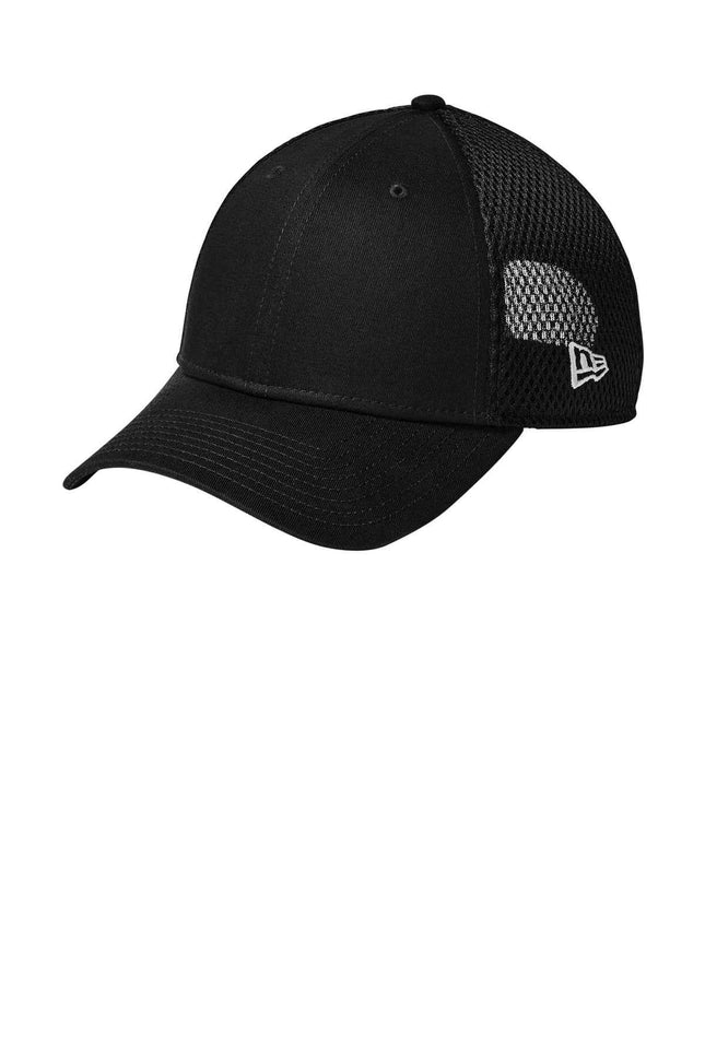 New Era Snapback Contrast Front Mesh Cap NE204 Flag Black Black OSFA