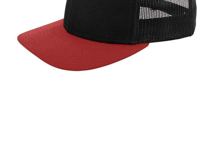 New Era Snapback Low Profile Trucker Cap NE207 Black Scarlet OSFA