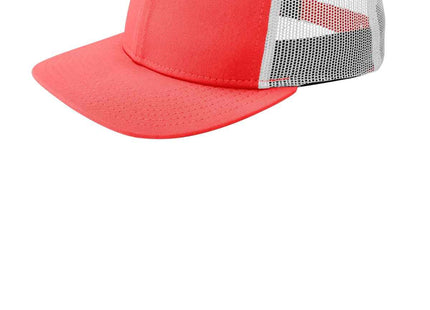 New Era Snapback Low Profile Trucker Cap NE207 Coral White OSFA