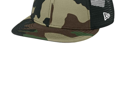New Era Snapback Low Profile Trucker Cap NE207 Flag Camo Black OSFA