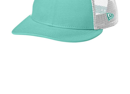 New Era Snapback Low Profile Trucker Cap NE207 Flag Mint White OSFA