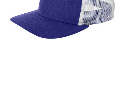 New Era Snapback Low Profile Trucker Cap NE207 Heather Royal White OSFA