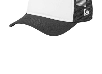 New Era AFrame Snapback Mesh Back Cap NE212 Flag White Graphite Graphite OSFA