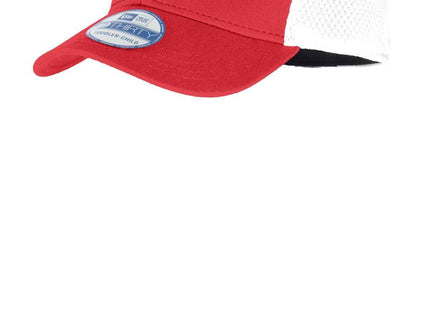 New Era Youth Stretch Mesh Cap NE302 Scarlet Red White