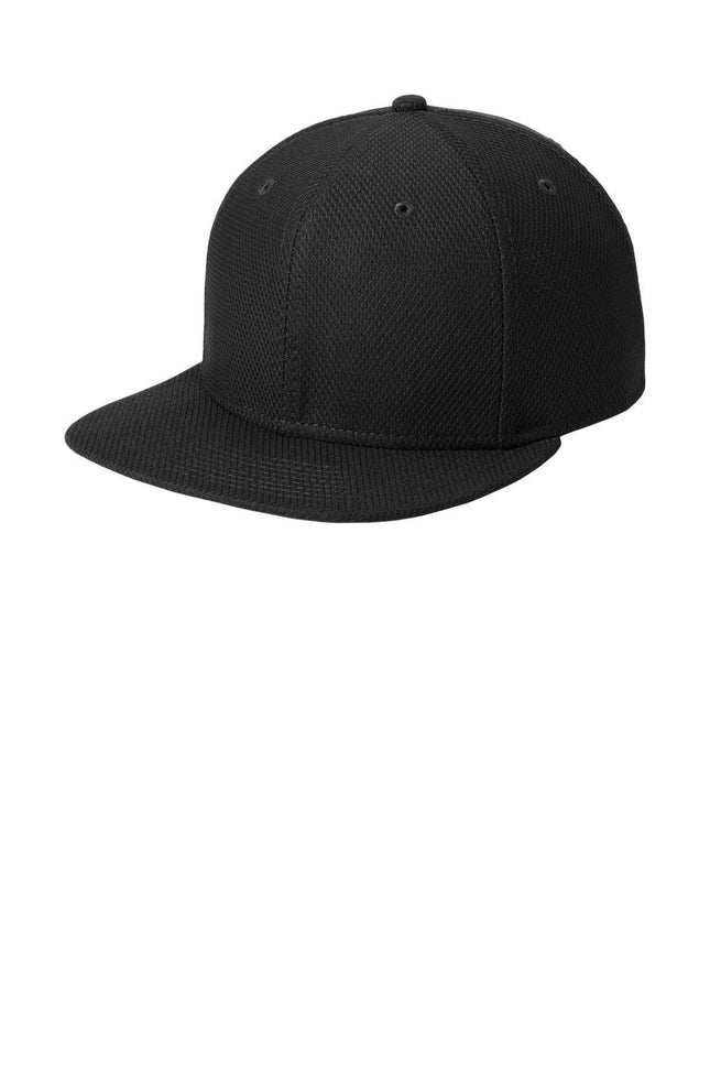 New Era Original Fit Diamond Era Flat Bill Snapback Cap NE404 Black OSFA