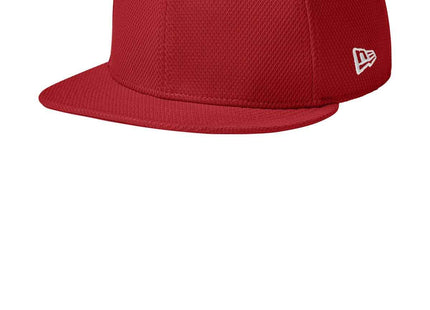 New Era Original Fit Diamond Era Flat Bill Snapback Cap NE404 Flag Scarlet OSFA