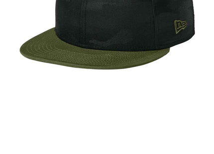 New Era Camo Flat Bill Snapback Cap NE407 Flag Army Black Camo OSFA
