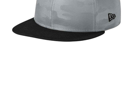 New Era Camo Flat Bill Snapback Cap NE407 Flag Black Rainstorm Grey Camo OSFA