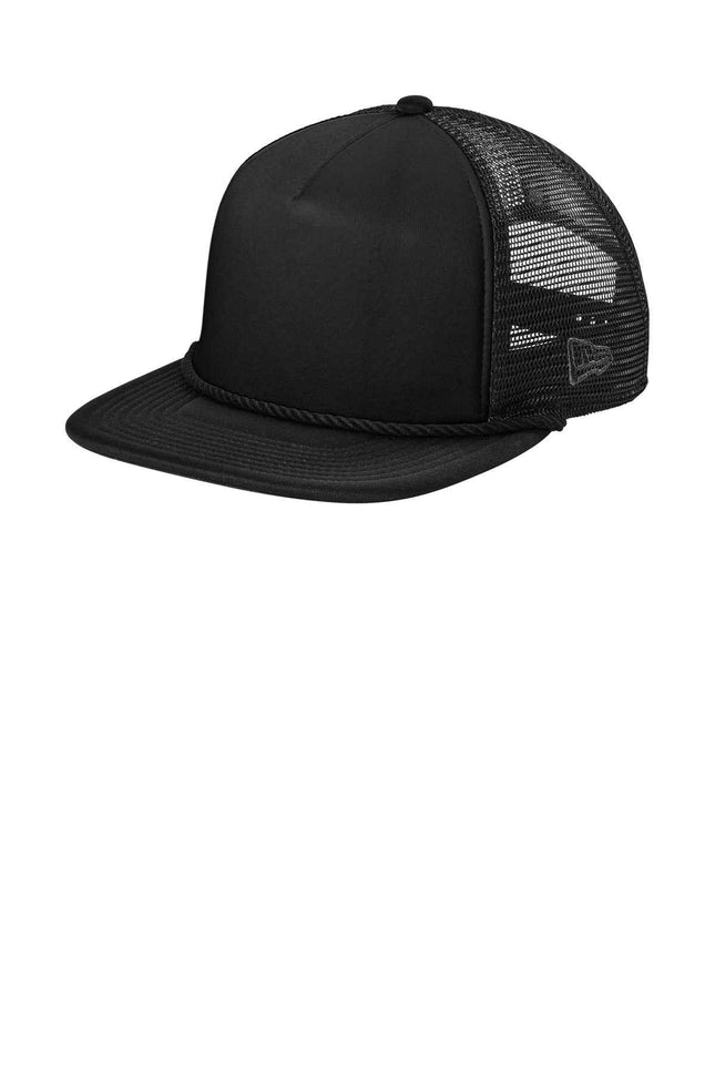 New Era Foam Rope Trucker Cap NE410 Black OSFA
