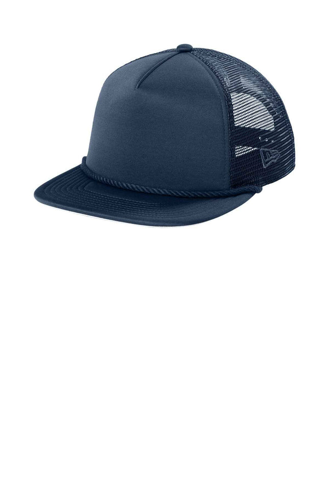 New Era Foam Rope Trucker Cap NE410 Deep Navy OSFA