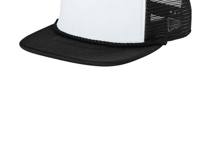 New Era Foam Rope Trucker Cap NE410 White Black Black OSFA