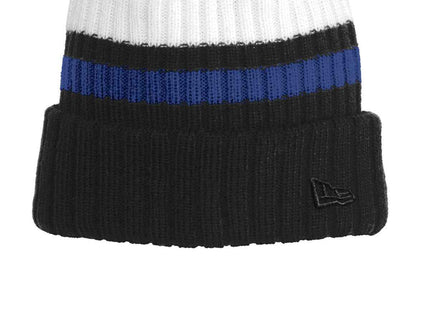New Era Ribbed Tailgate Beanie NE903 Royal Black OSFA