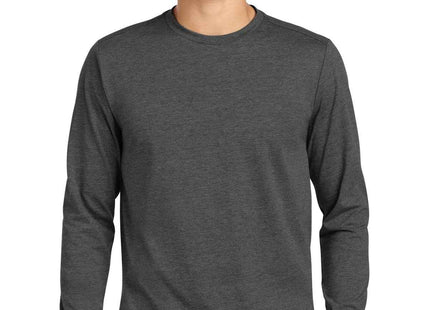New Era Heritage Blend Long Sleeve Crew Tee NEA102 Black Heather
