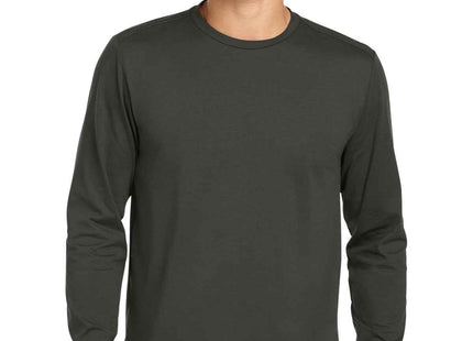 New Era Heritage Blend Long Sleeve Crew Tee NEA102 Graphite