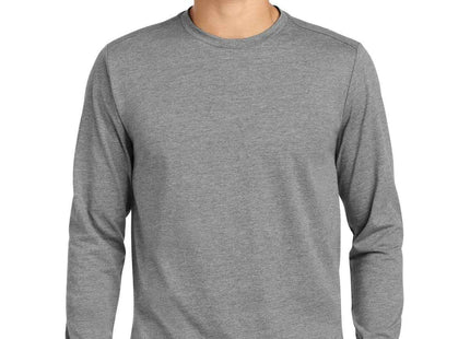New Era Heritage Blend Long Sleeve Crew Tee NEA102 Shadow Grey Heather