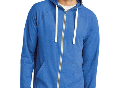 New Era Sueded Cotton Blend FullZip Hoodie NEA122 Royal Heather