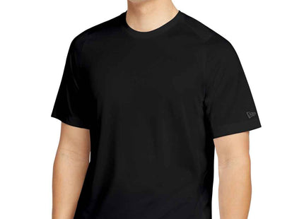 New Era Series Performance Crew Tee NEA200 Black Solid