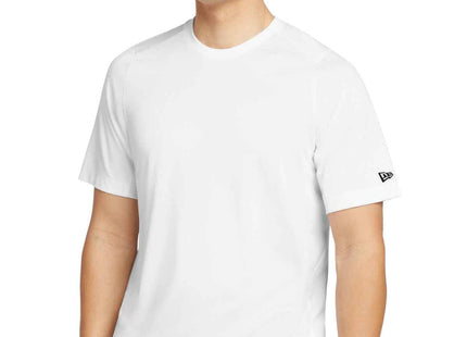 New Era Series Performance Crew Tee NEA200 White Solid