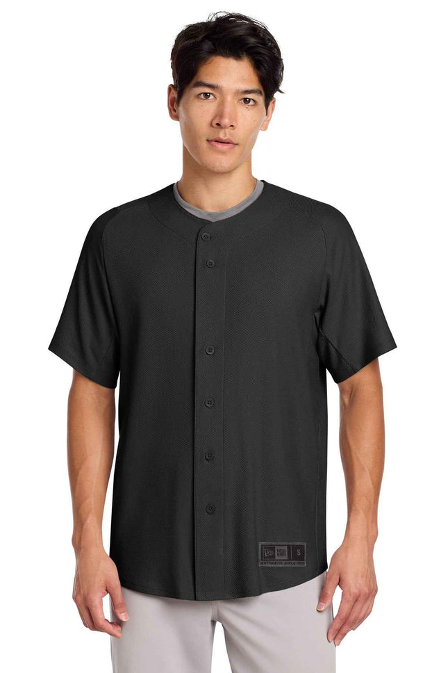 New Era Diamond Era FullButton Jersey NEA220 Black