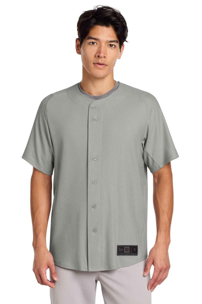New Era Diamond Era FullButton Jersey NEA220 Grey