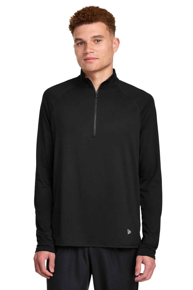 New Era Power 1/2Zip NEA228 Black