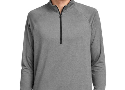New Era Power 1/2Zip NEA228 Shadow Grey Heather