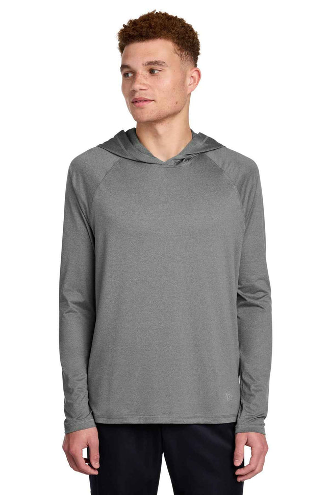 New Era Power Long Sleeve Hoodie NEA229 Shadow Grey Heather
