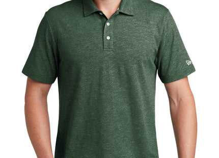 New Era Slub Twist Polo NEA301 Dark Green Twist