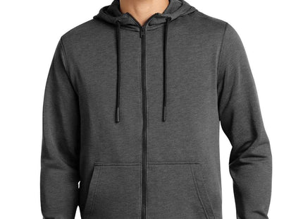 New Era TriBlend Fleece FullZip Hoodie NEA511 Black Heather
