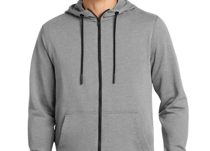 New Era TriBlend Fleece FullZip Hoodie NEA511 Shadow Grey Heather