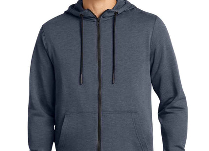 New Era TriBlend Fleece FullZip Hoodie NEA511 True Navy Heather