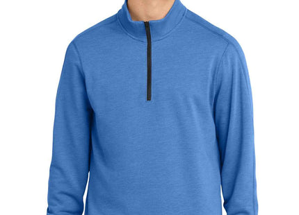 New Era TriBlend Fleece 1/4Zip Pullover NEA512 Royal Heather