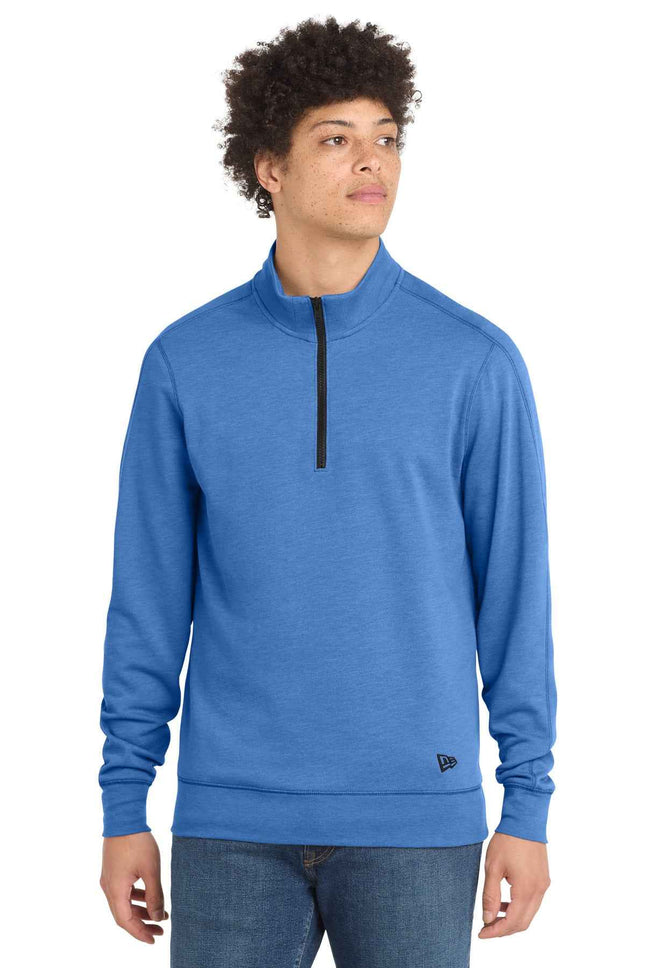 New Era TriBlend Fleece 1/4Zip Pullover NEA512 Royal Heather