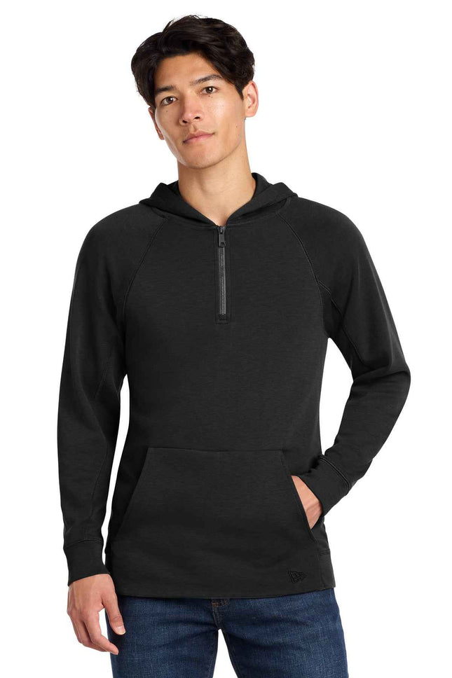 New Era STS 1/4Zip Hoodie NEA541 Black