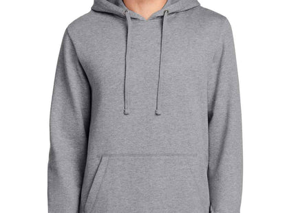 New Era Comeback Fleece Pullover Hoodie NEA550 Athletic Heather Dark Heather Grey