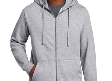 New Era Comeback Fleece FullZip Hoodie NEA551 Athletic Heather